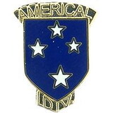 Eagle Emblems P15207 Pin-Army, 023Rd Inf.Div.Am (W/Tab) (1