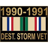 Eagle Emblems P15232 Pin-Dest.Storm, Vet, 90-91 (1