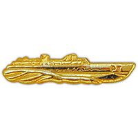 Eagle Emblems P15237 Pin-Ship,Usn,P.T.,Gld (1-3/4")