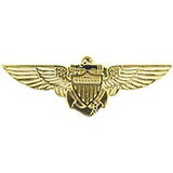 Eagle Emblems P15238 Wing-Usn/Usmc,Aviator (MINI), (1-1/8