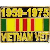 Eagle Emblems P15252 Pin-Viet,Veteran,59-75 (1