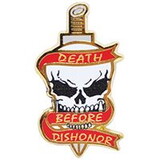 Eagle Emblems P15283 Pin-Death Before Dishonor (1