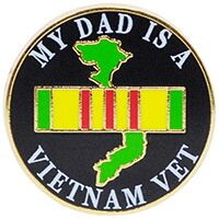 Eagle Emblems P15284 Pin-Viet,My Dad Is A Viet Vet (1")