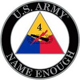 Eagle Emblems P15328 Pin-Army, 004Th Arm.Div. (1