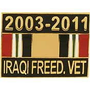 Eagle Emblems P15386 Pin-Iraqi Freed,Ribbon 2003-2011, (1")