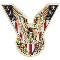 Eagle Emblems P15512 Pin-Veteran Victory Eagle (1-1/8")