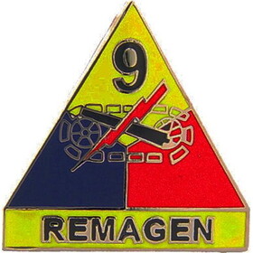 Eagle Emblems P15518 Pin-Army,009Th Arm.Div. (1")