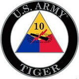 Eagle Emblems P15519 Pin-Army, 010Th Arm.Div. (1