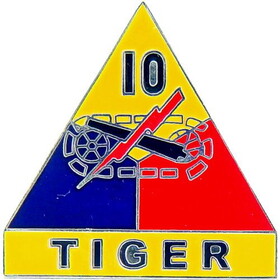 Eagle Emblems P15519 Pin-Army,010Th Arm.Div. (1")