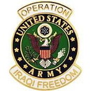 Eagle Emblems P15527 Pin-Iraqi Freed, Army Logo (1-1/16
