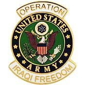 Eagle Emblems P15527 Pin-Iraqi Freed,Army Logo (1-1/16")