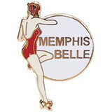 Eagle Emblems P15532 Pin-Nose, Memphis Belle, Rd (1