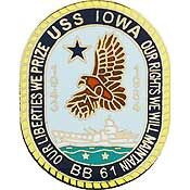 Eagle Emblems P15546 Pin-Uss,Iowa (1")