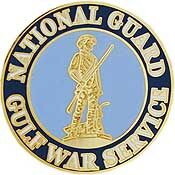 Eagle Emblems P15563 Pin-Gulf War,National Guard (1")