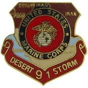 Eagle Emblems P15575 Pin-Dest.Storm,Usmc,Map (1")