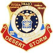 Eagle Emblems P15578 Pin-Dest.Storm,Usaf,Map (1")