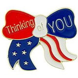 Eagle Emblems P15581 Pin-Usa,Ribbon,Rw&Amp;B THINKING OF YOU, (1