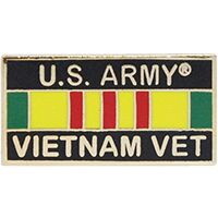 Eagle Emblems P15627 Pin-Viet,Army,Vet.Ribbon (1-1/8")