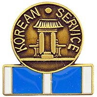Eagle Emblems P15665 Pin-Korea,Svc.Medal &Amp; Rib (3/4")