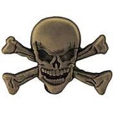 Eagle Emblems P15708 Pin-Skull & Bones (1