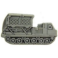 Eagle Emblems P15711 Pin-Tank,Mlrs (1-3/16")
