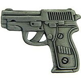 Eagle Emblems P15713 Pin-Gun, 38Cal Pistol, Pwt (1