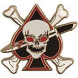 Eagle Emblems P15719 Pin-Death Spade/Skull (1