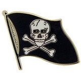 Eagle Emblems P15721 Pin-Pirate,Skull &Amp; Bones- FLAG, (1