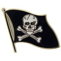 Eagle Emblems P15721 Pin-Pirate,Skull &Amp; Bones- FLAG, (1")
