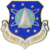 Eagle Emblems P15731 Pin-Usaf,Space Command (1-1/8