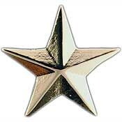 Eagle Emblems P15735 Rank-Army,General Star,A1 (11/16" WIDE STAR) (SLV), (11/16")