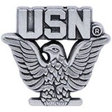 Eagle Emblems P15743 Pin-Usn, Enlisted, Pwt (Mini) (3/4