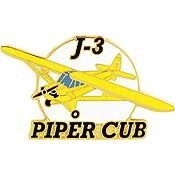 Eagle Emblems P15764 Pin-Apl,Piper Cub J-03 (1-1/2")