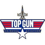 Eagle Emblems P15766 Pin-Usn,Top Gun Jet Logo (1-1/4