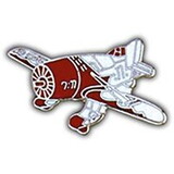 Eagle Emblems P15774 Pin-Apl,Gee Bee Red Baron (1-1/2