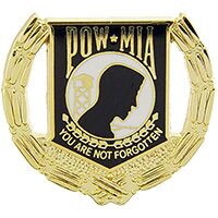 Eagle Emblems P15781 Pin-Pow*Mia Wreath (1-1/16")
