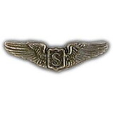 Eagle Emblems P15788 Wing-Usaf, Pilot, Service (Mini) (1-1/4