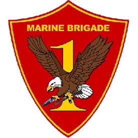 Eagle Emblems P15806 Pin-Usmc,001St Marine Bde (1")