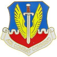 Eagle Emblems P15817 Pin-Usaf,Air Combat Cmd. (1-1/8")