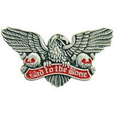 Eagle Emblems P15824 Pin-Skull, Bad To The Bone (1