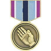 Eagle Emblems P15838 Pin-Medal,Humanitarian Sv (1-3/16")