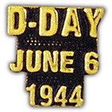 Eagle Emblems P15849 Pin-Wwii,Scr,D-Day 6/6/44 (1