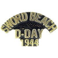 Eagle Emblems P15851 Pin-Wwii,Scr,D-Day,Swd Bh (1-1/4")