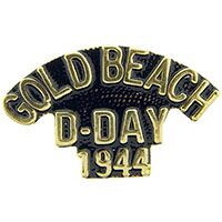 Eagle Emblems P15852 Pin-Wwii,Scr,D-Day Gld Be (1-1/4")
