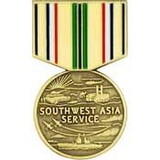 Eagle Emblems P15866 Pin-Medal,Sw Asia (1-3/16