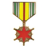 Eagle Emblems P15867 Pin-Medal, Viet, Wound (1-3/16