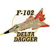 Eagle Emblems P15897 Pin-Apl,F-102 Delta Dagger (1-1/2