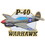 Eagle Emblems P15898 Pin-Apl, P-40 Flying Tiger (1-1/2")