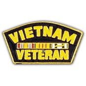 Eagle Emblems P15908 Pin-Viet, Veteran, Svc.Ribb (1-1/4")