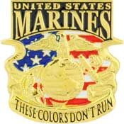 Eagle Emblems P15911 Pin-Usmc,These Colors DON'T RUN, (1-1/16")